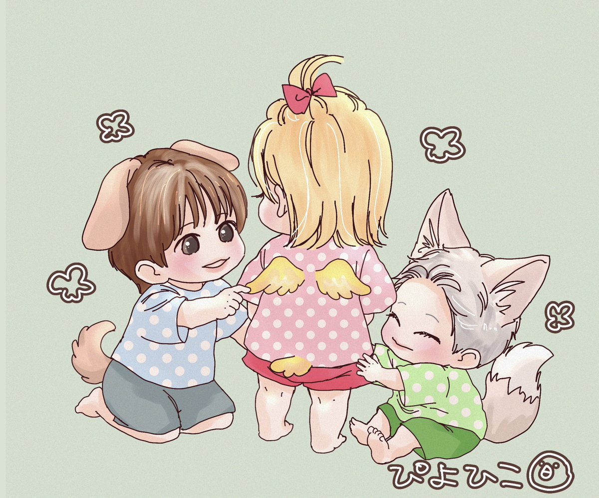 hiyokoyarou's tweet photo. 🐶˙˚ʚ🐥ɞ˚˙🦊 https://t.co/Rqov94FjlC