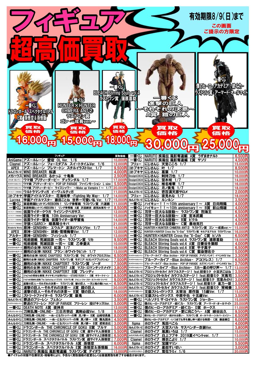 この画面を見せたお客様限定！ X(旧twtter)限定買取キャンペーン②