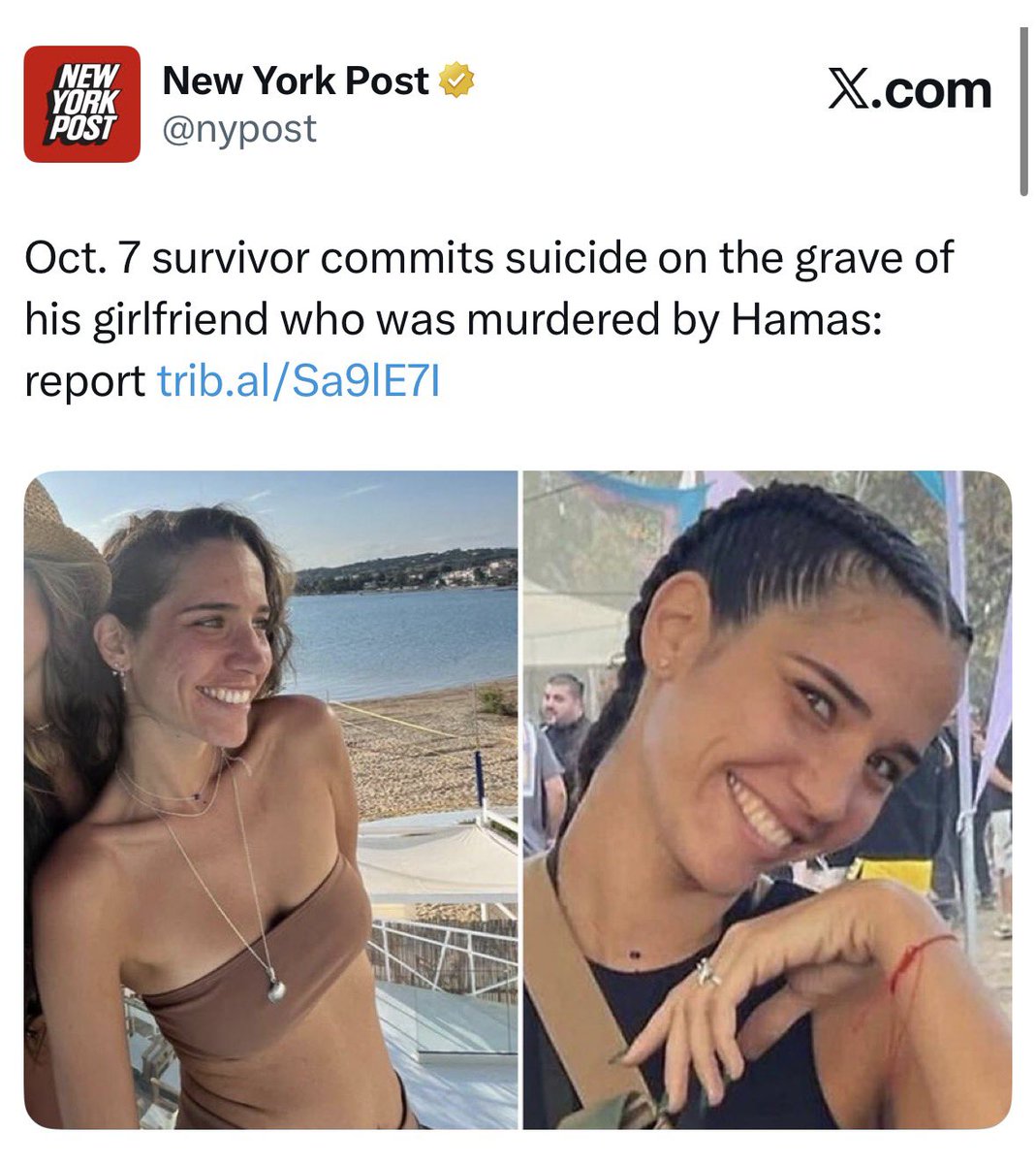 ShahakShapira's tweet photo. Next time someone starts blabbering about the „right side of history“ show them the comments on this article about the suicide of an Oct 7 survivors after his girlfriend was murdered. There is no right side, just horrible people everywhere. https://t.co/YeCxaQMblI