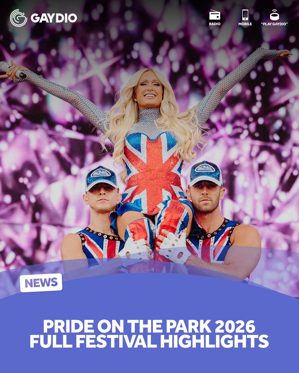 Gaydio's tweet photo. Missed the magic of @PrideBrighton 2026? 

Feast your eyes on our Pride on the Park gallery – rainbow flags, epic performances and all the feels 🌈 

#BrightonPride #PrideMonth

🔗👉 CHECK OUT THE ALBUM: https://t.co/LCKkAZNsgr https://t.co/dn8Jx7XpeN