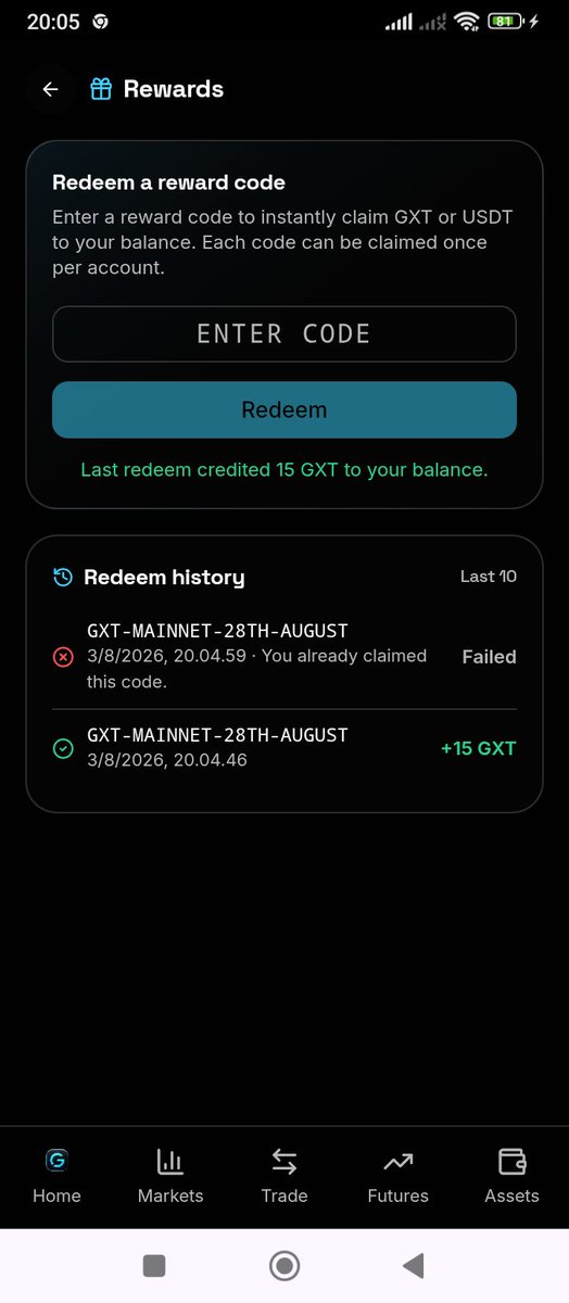 FreeCaptain2's tweet photo. @GXTExchange Thanks
88796442 https://t.co/k0ZnHHd1BH