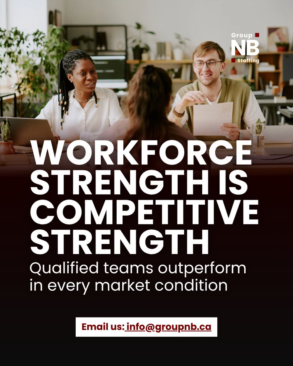 GroupNBCan's tweet photo. In any market condition, growth periods, economic shifts, or industry disruptions, the businesses that compete most effectively are the ones with the strongest workforces behind them. https://t.co/tbGDFPOVal