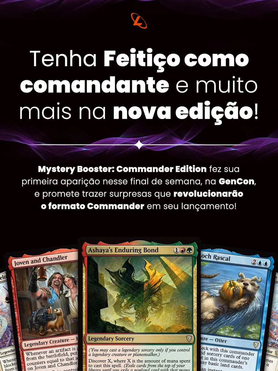 ligamagicbr's tweet photo. O formato Commander nunca mais será o mesmo com a chega de Myster Booster: Commander Edition! Com 59 cards que revolucionam as regras desse formato

Fiquem de olho em nossas redes sociais para não perder as novidades dessa edição!

#MagicTheGathering #MTGCommander #MysteryBooster https://t.co/kXXj17XsFI