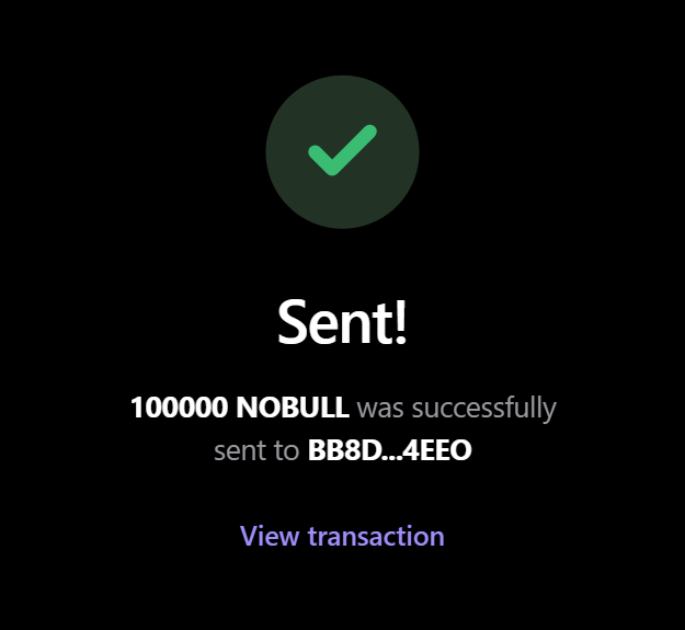 BlindBullNoBull's tweet photo. Claim $100,000 - $NOBULL Airdrop 🎁 

$NOBULL will list on $Solana in 24 hours ⏰ 

1⃣ Like + RT pinned post 📌 
2⃣ Drop $SOL address + ♻️ 

Every wallet get 135,000 $NOBULL 🪂 https://t.co/FYu1XpVPtr