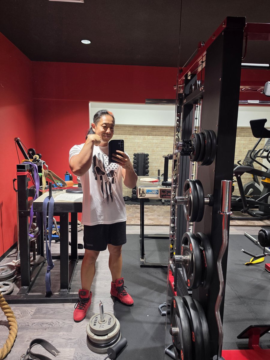 無事家に着いたので軽くトレーニングします💪