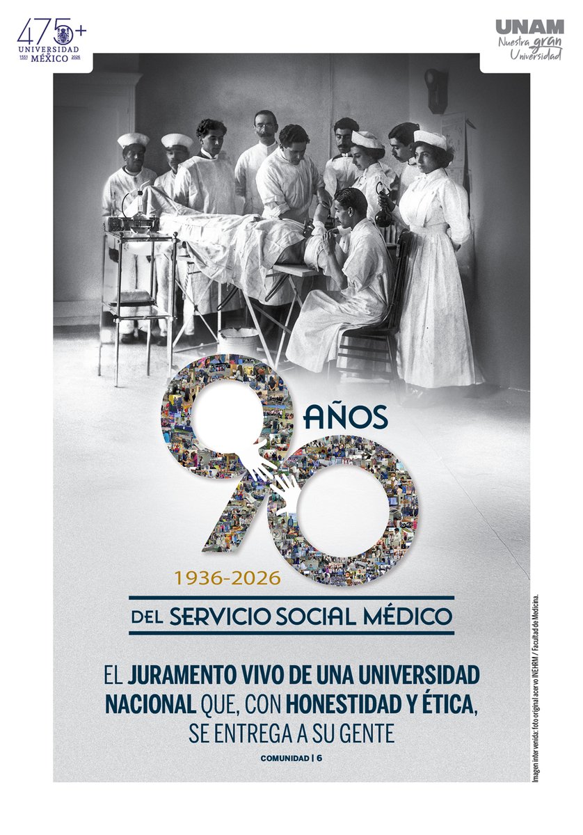 SalaPrensaUNAM's tweet photo. #Contraportada 90 años del servicio social médico > https://t.co/f6bU9UPllG

Edición completa de @Gaceta_UNAM > https://t.co/lj3hkZCWEp https://t.co/tWpRErb0rL
