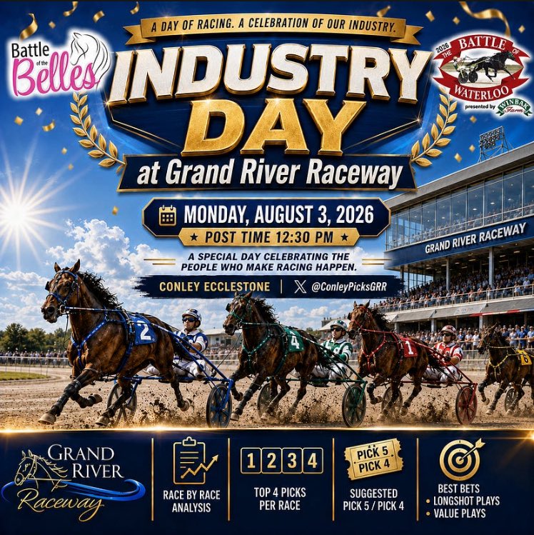 ConleyPicksGRR's tweet photo. It's finally here—INDUSTRY DAY! Big day. Big races. Big GRAND fun! Check out this special Monday edition of ConleyPicks Substack!

Selections/Ticket Ideas:

https://t.co/6nTc3i7m2n

Best of luck to @SugarDoyle @Middleton_WOMoh and No X Gary Guy! https://t.co/Kk2qbT1bh5