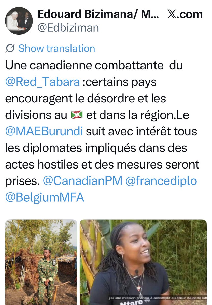 damiennkaka's tweet photo. Leta Y’Uburundi igiye gufunga umupaka ubahuza na Canada 🤗🤗🤗🤗🔥🔥nakwambia mambo moto moto🔥🔥 https://t.co/4ZWeUoz5UA