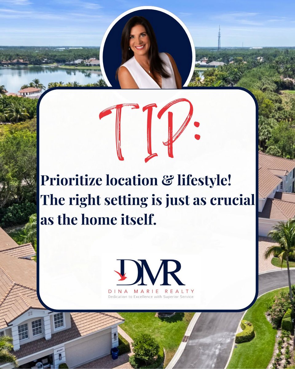 DinaMarieRealty's tweet photo. 🏡 Home Buyer Tip: Prioritize location and lifestyle! The right setting is just as crucial as the home itself. Consider the neighborhood, proximity to amenities, and the lifestyle it offers. https://t.co/QZQ34n1zIN