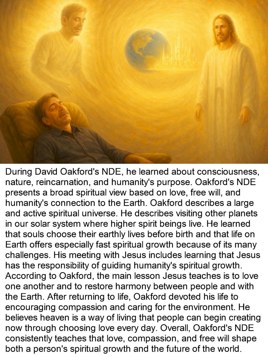 neardeath's tweet photo. David Oakford's Near-Death Experience | https://t.co/LEt52Fg2Os | #NDEs #afterlife #consciousness https://t.co/ipV75O7GoA