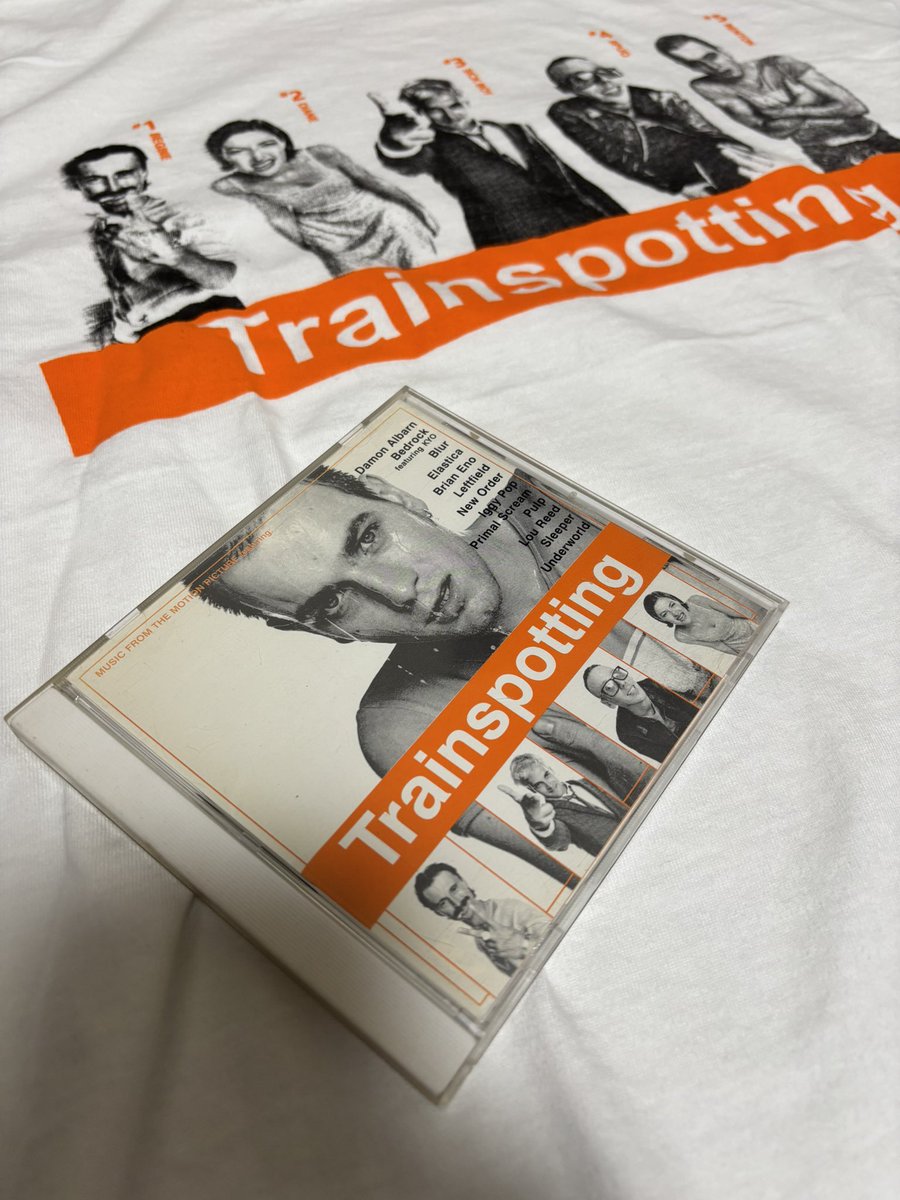 freestylejinjin's tweet photo. TrainspottingのTシャツ届いたし、Underworldを聴いてみよう🎶 https://t.co/hwQqMEdGrn