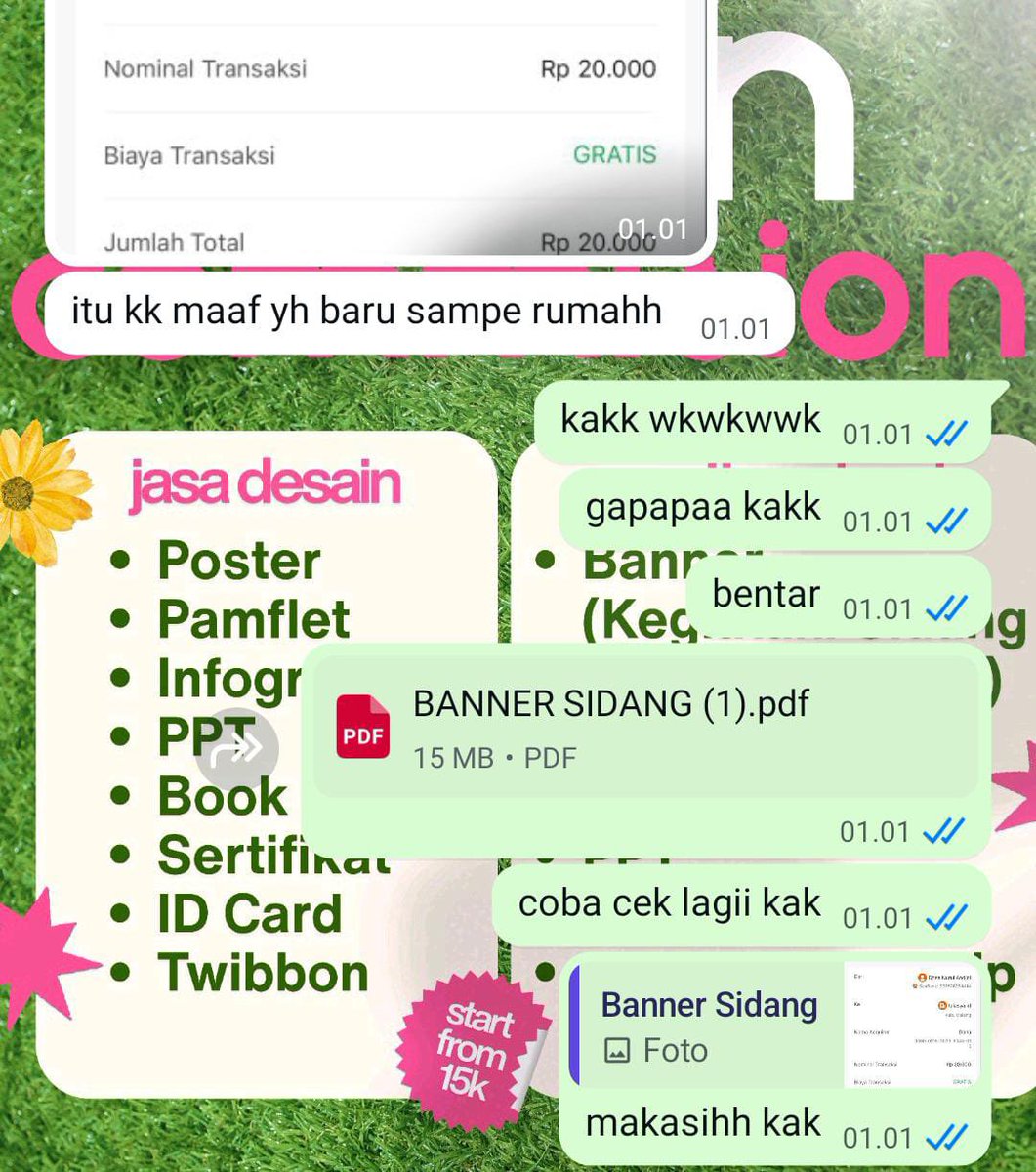 puwjy's tweet photo. Testimoni Jasa Desain Banner Sidang, start from 20k aja, langsung wa ke sini https://t.co/ePrivCUAY1 portofolio dibawah ini 
https://t.co/cNFJje9JbB
#zonauang https://t.co/q7KzCBbvjp