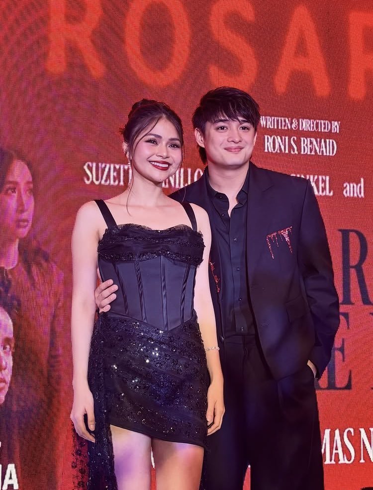 Jieunji_18's tweet photo. Congratulations parents 🖤🖤 Let's all watch and support #RosarioMovie in cinemas this August 5! https://t.co/MKyQrt0tIb