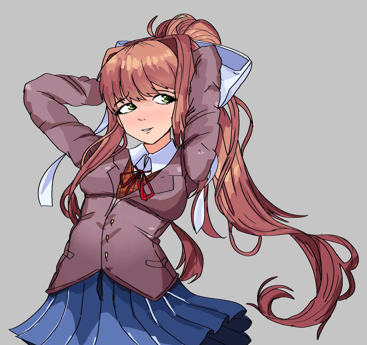 burkie444's tweet photo. Monika DDLC Fanart || We got to 1200+ followers recently hell yeah! ty all sm!!! 💜
#DDLC #DDLCPlus #art #fanart #DDLCMonika #MonikaDDLC #DDLCFanart #DokiDokiLiteratureClub #DokiDokiLiteratureClubPlus https://t.co/oNK4VvOr7c