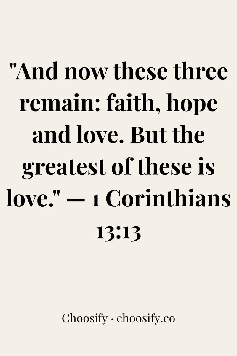 Choosifyco's tweet photo. The final ranking is in. Love wins. It always has.
Tag three people you love — just to make them smile. 👇
Choose good. Be light. ✝️
🔗 https://t.co/Eo1RrRlpBQ — link in bio
#faithhopelove #1corinthians13 #lovewins #thegreatestislove #taglove https://t.co/SuBFBFajp9