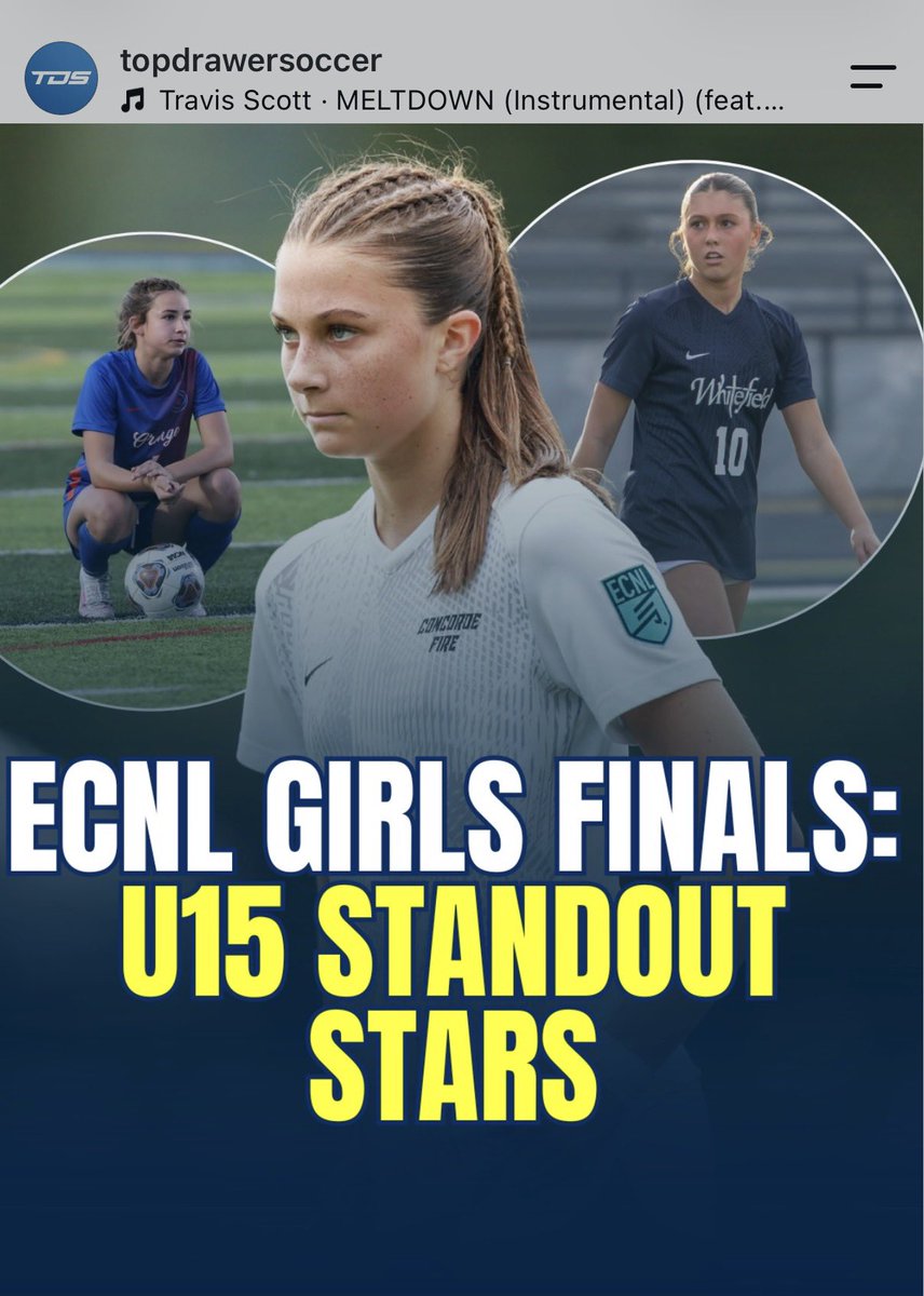BerkleyObrien6's tweet photo. Thank you @TopDrawerSoccer for this recognition!! https://t.co/b7VP4MHsXV