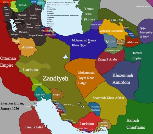 GrayTuran390477's tweet photo. @PersianRioterIR @AkbayrakRahim وسعت سرزمین های تحت قلمرو زندیه و قاجار نشون میده داری کوسشر می بافی کویری https://t.co/yUqH2uSrlV