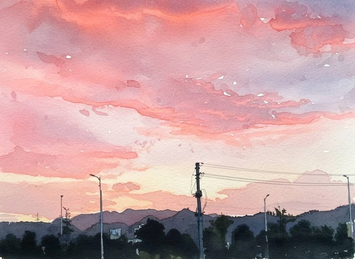 ChengZi6789's tweet photo. 夕陽下，餘暉中，我見到嘅就係夏天 https://t.co/aYiVhfj2Mq