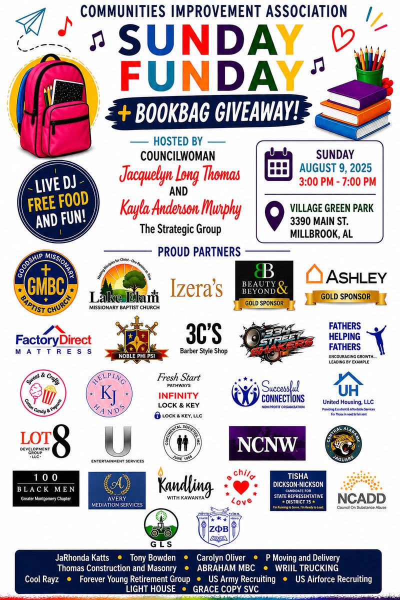 TheEarLaydee's tweet photo. Join us for Sunday Funday back to school giveaway August 9, 2026  !! With all these amazing sponsors  myself included! So glad to give back to the community ❤️❤️ https://t.co/k9EH4hThOB