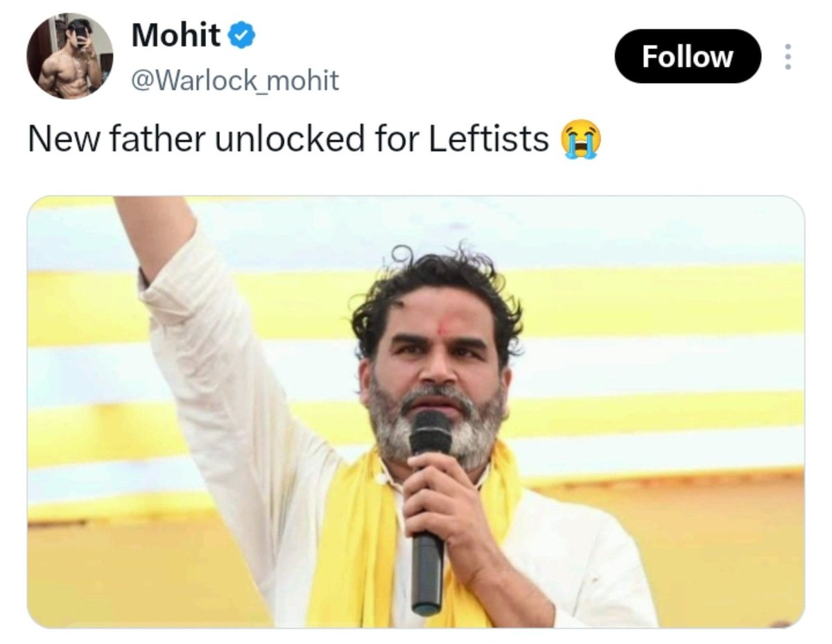 shivamroy__'s tweet photo. Btw, a right-winger is telling others "new father unlocked" lmao 😭. https://t.co/UE0vhDCv9D