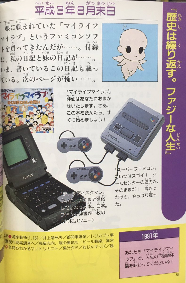 game_tanteidan's tweet photo. 本日はファミコン『マイライフマイラブ ぼくの夢わたしの願い』が発売されて35周年です。おめでとうございます！ https://t.co/du4YdKptUn