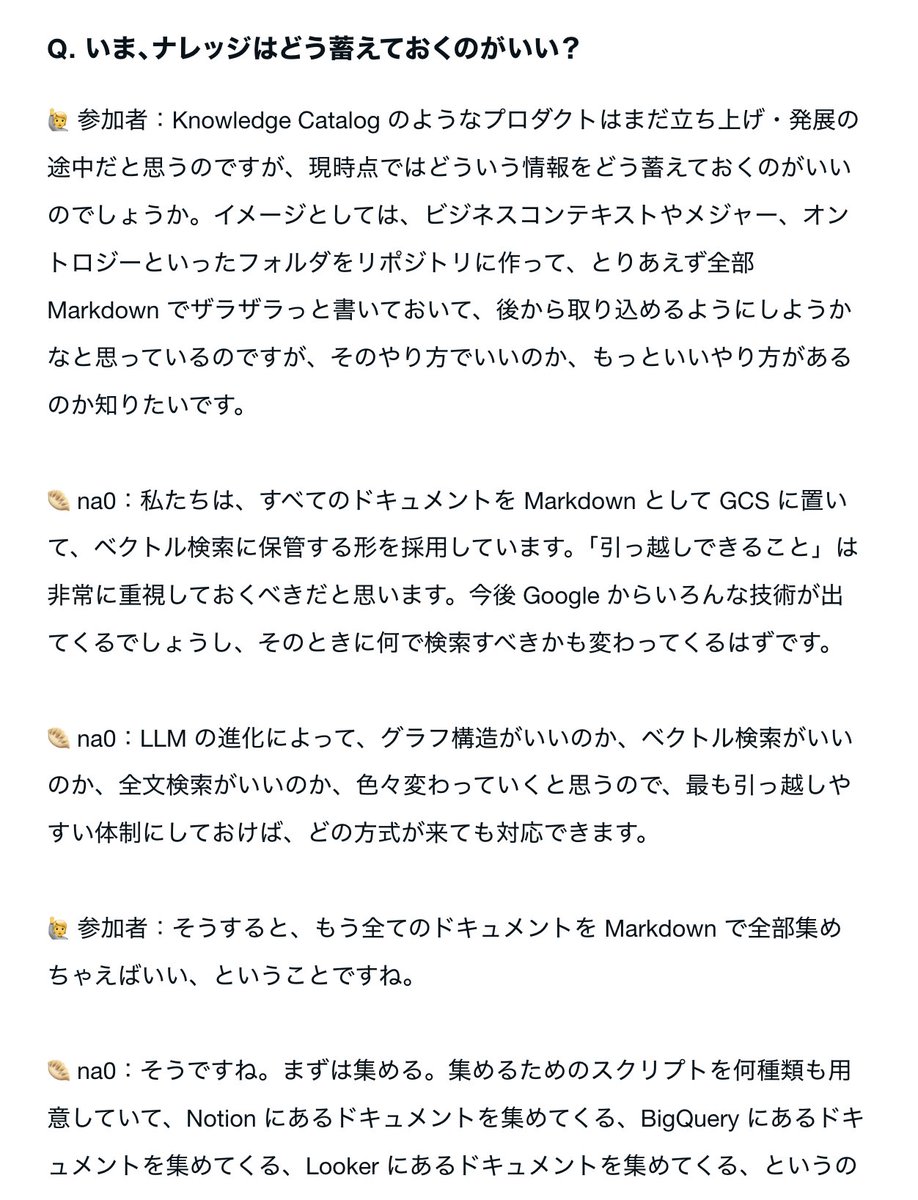 yuzutas0's tweet photo. メルカリ社のデータ分析AIエージェント「Socrates」を支えるナレッジ管理の仕組み by @na0fu3y 大好評でした。Smart Storage や Agent Retrieval（旧Vector Search 2.0）のマルチモーダル対応でさらに高性能になりそう。 https://t.co/lOdraUWsxi