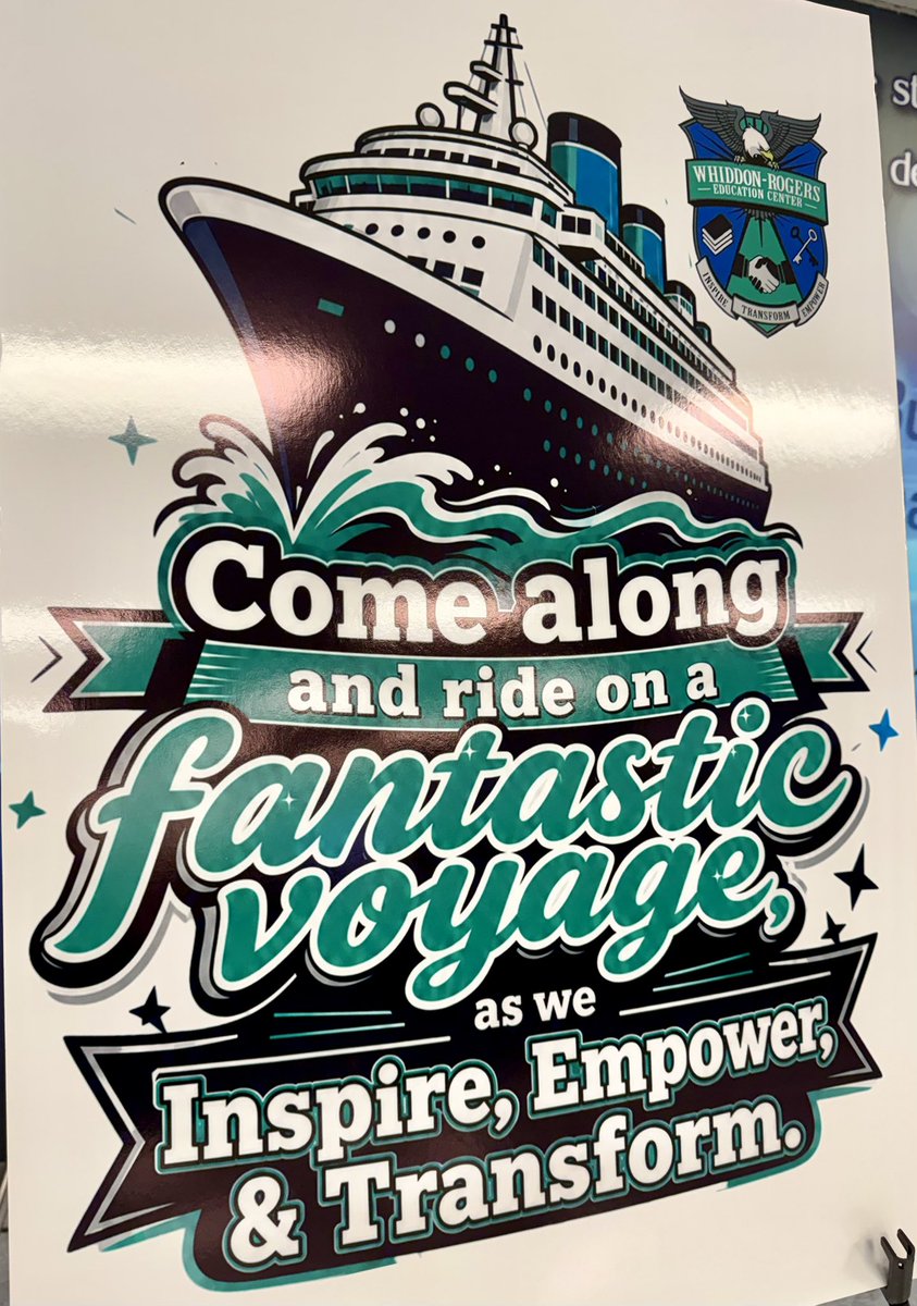 WhiddonRogers's tweet photo. Welcome aboard to the 2026-2027 school year! Introducing our theme for this school year! Wishing everyone an AMAZING first week back! #ComeAlongandRide #FantasticVoyage #InspireEmpowerTransform 🦅💙🩵💚🤍 @browardschools @BCPSCentral @DrNesmith_Dir https://t.co/NraeuVqXbY