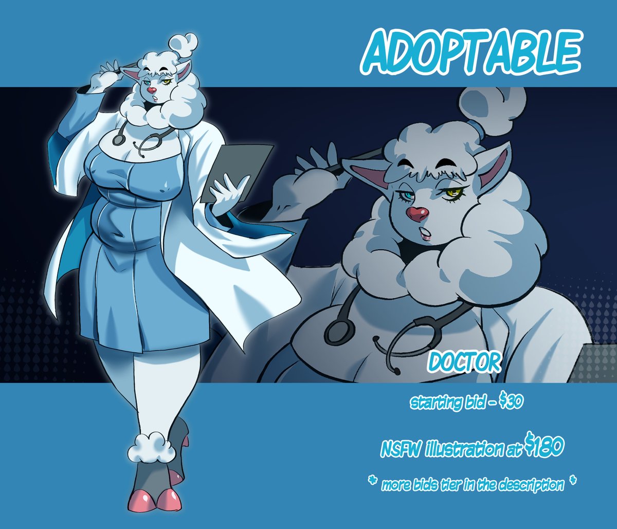 mirufu2000's tweet photo. For Sale  Adoptable - 
Doc Sheep
SB - $30    
** See descriptions inside ** 
 Bid here:
https://t.co/o1z1FU6NYC

#adoptable #oc #illustrationㅤ https://t.co/ijlBpSpJGP