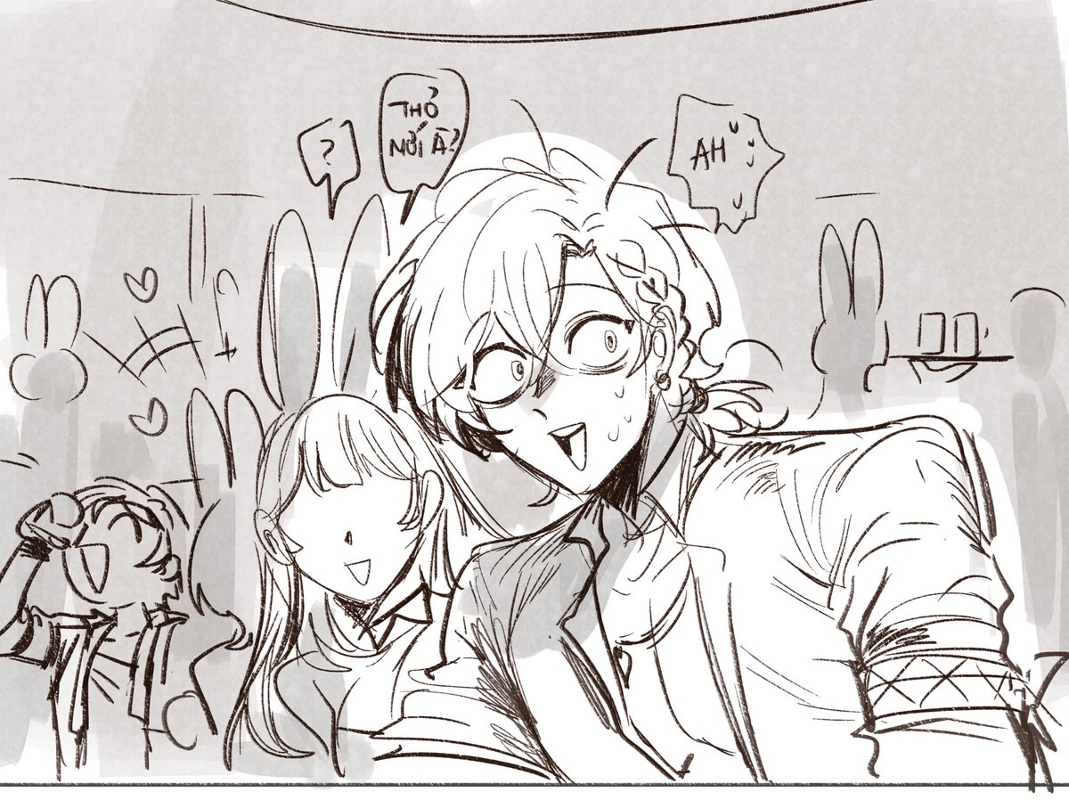 alucard199x's tweet photo. Bunny Ratio ( more sketch color warming ) #aventio https://t.co/cj3vD1Z7aI