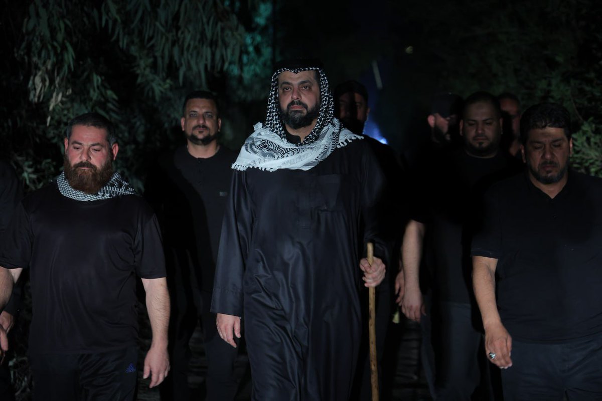 khazalimedia's tweet photo. تغطيةٌ مُصوَّرةٌ لمشاركةِ سماحة الشيخ الأمين قيس الخزعلي جموعَ الزائرينَ المتوجهينَ سيراً على الأقدامِ إلى قبلةِ الأحرارِ الإمامِ الحسين (عليه السلام)، في ذكرى زيارةِ الأربعين، في شهرِ صفر 1448هـ. https://t.co/CTA6W4OX33