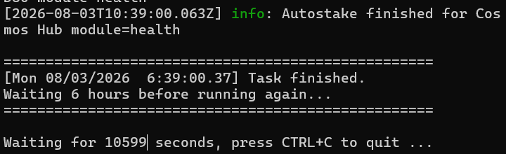 TCC_ATOM's tweet photo. @StunZeedbruh Script is running every 6 hours! https://t.co/EHcj79d96o