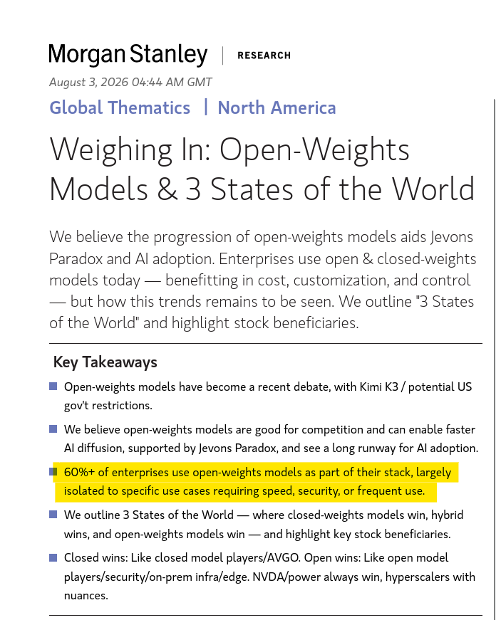 zen_tropy's tweet photo. $nbis, $crwv mstanley forecasting 3 possible future states of enterprise model adoption; sees key neoclouds as beneficiaries across all 3 https://t.co/4qPQHrFovN