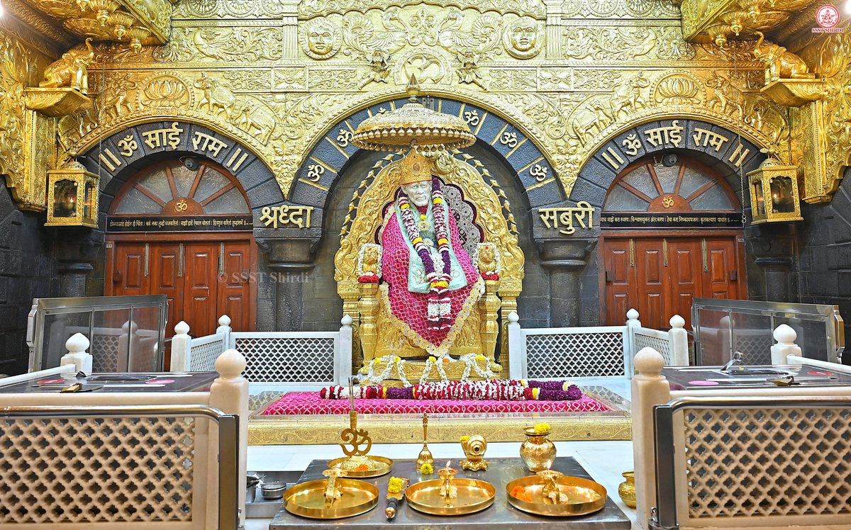 SSSTShirdi's tweet photo. *!! ॐ साई राम !!*
*श्री साईबाबा संस्थान विश्वस्त व्यवस्था,शिर्डी*
*!! ॐ Sai Ram !!*
*Shri Saibaba Sansthan Trust, Shirdi*
≈≈≈≈≈≈≈≈≈≈≈≈≈≈≈≈≈ 
*आरती :- धुपारती*
*सोमवार ०3 ऑगस्ट २०२६*  
*Aarti :*Dhooparti*
*Monday 03 August 2026* https://t.co/2cAdWdy7xz