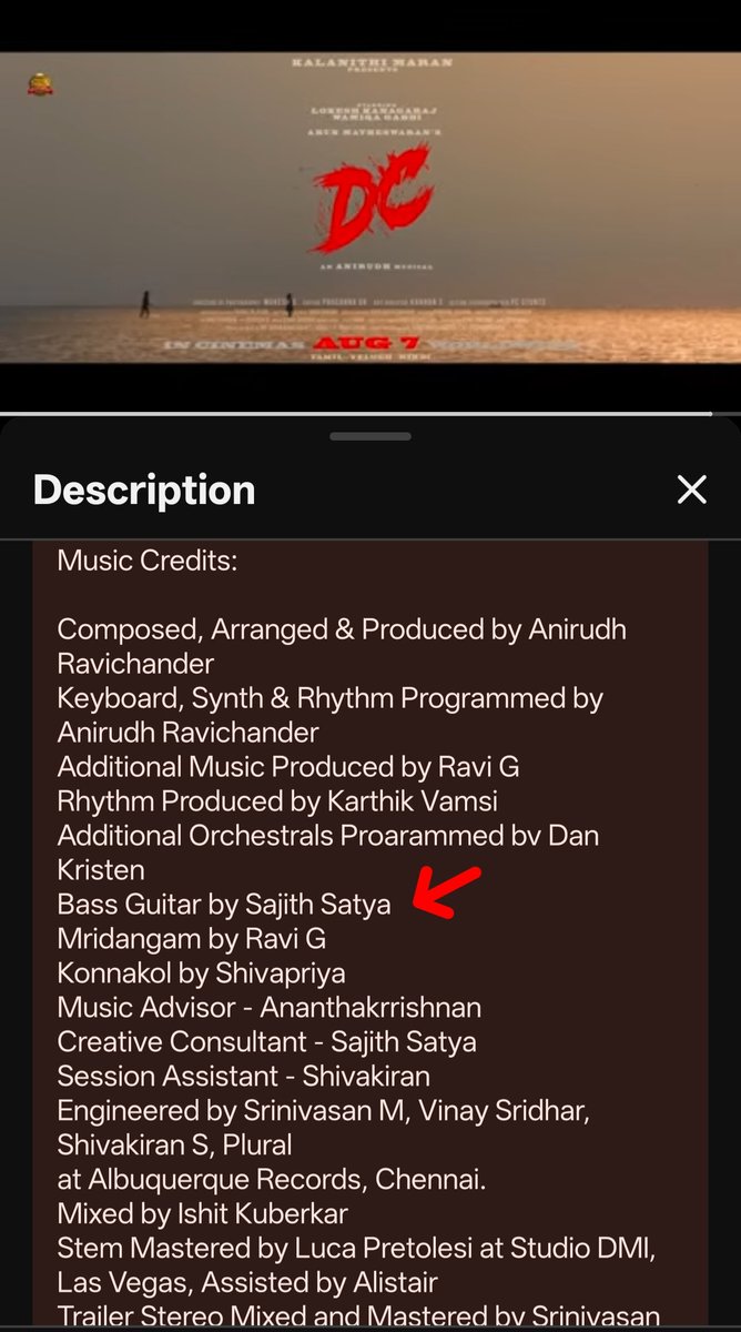 Le_Sajbro's tweet photo. Played Guitars on three Bangers from the Massive #DCAlbum 💜💫  . Thanks to my Bredher @anirudhofficial for having me on this one 🥳

Bass Guitar - Thaalam Trip 

Electric Guitar - Raaga of Revenge 

Acoustic Guitar - Hangova 💜

#DC #Anirudh #Loki https://t.co/Lcqc9bguCH