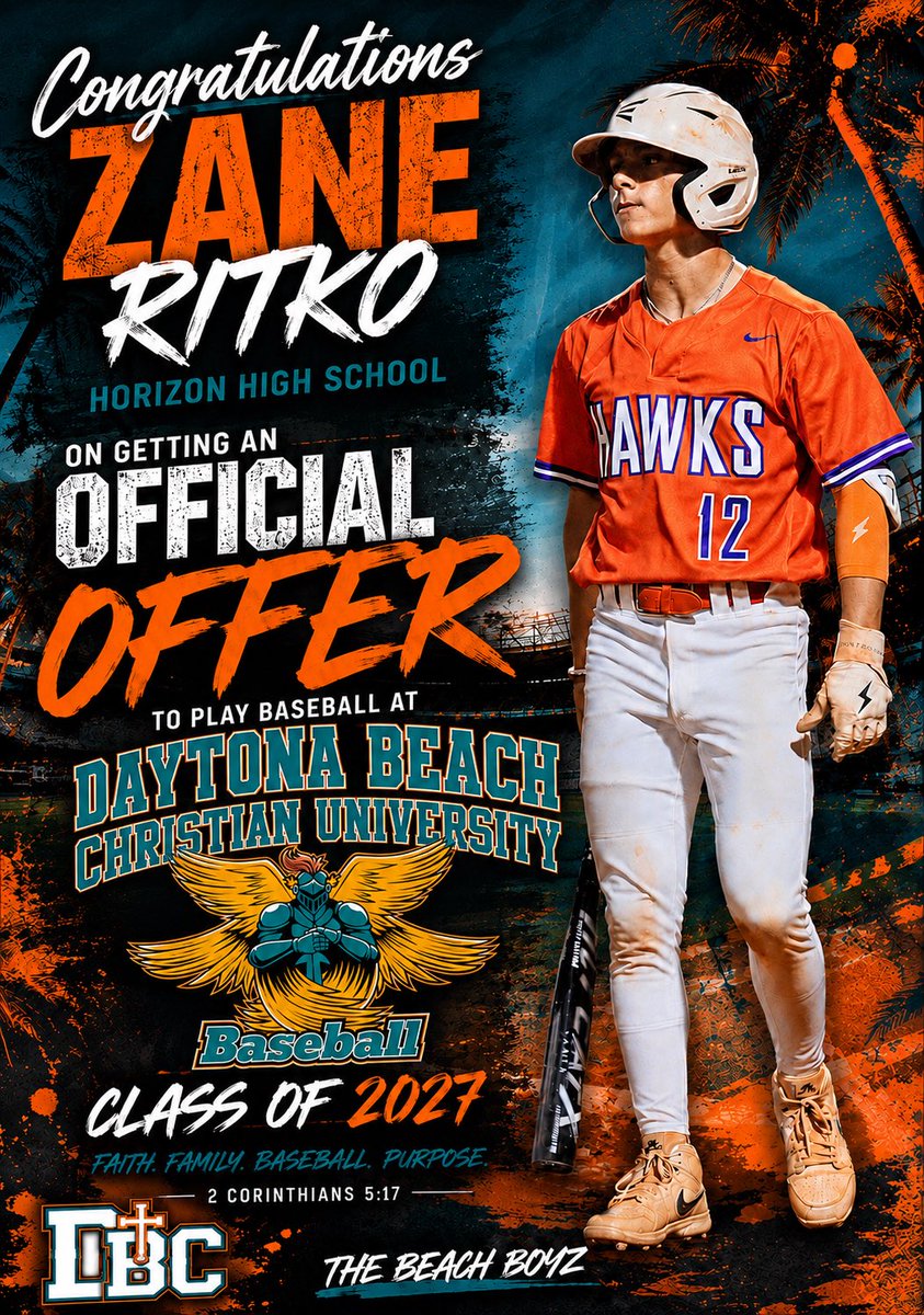 DBCU_Baseball's tweet photo. Congratulations to Zane Ritko from Horizon High School for an official offer to play baseball at DBCU class of 2027 https://t.co/ZhLW2drW9A