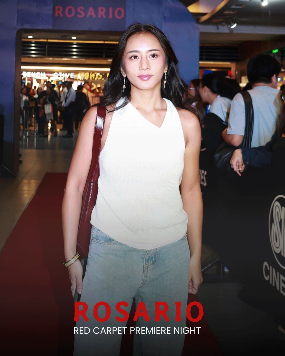 VIVA_Films's tweet photo. Look: ROSARIO Red Carpet Premiere Night 📿

Experience the newest horror film inspired by a Filipino superstition. Written and directed by Roni S. Benaid.

In cinemas nationwide starting August 5!

#Rosario #RosarioMovie #RosarioPremiereNight https://t.co/NhkQ22PYUj