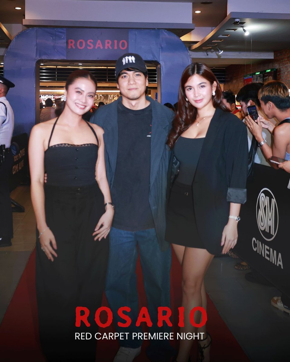 VIVA_Films's tweet photo. Look: ROSARIO Red Carpet Premiere Night 📿

Experience the newest horror film inspired by a Filipino superstition. Written and directed by Roni S. Benaid.

In cinemas nationwide starting August 5!

#Rosario #RosarioMovie #RosarioPremiereNight https://t.co/NhkQ22PYUj