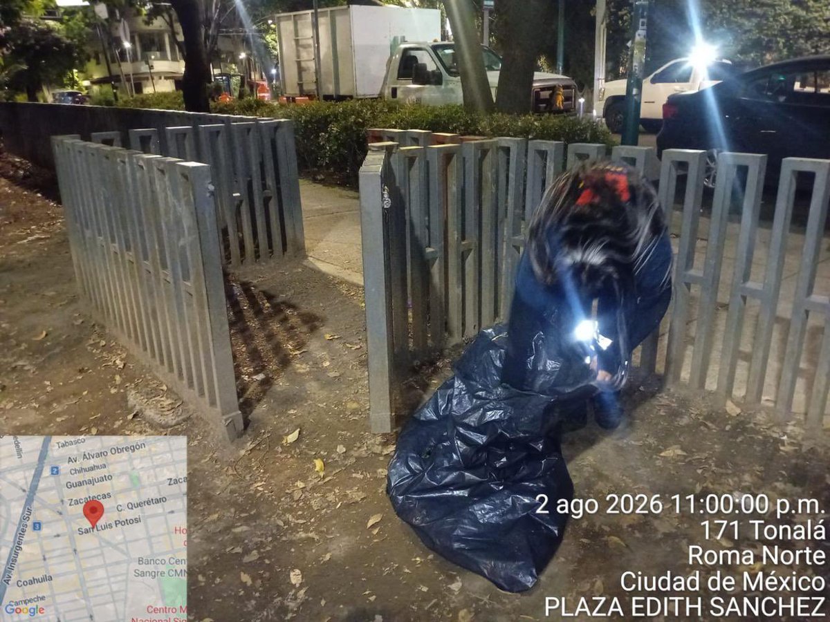 AlessandraRdlv's tweet photo. Nuestra Brigada Nocturna interviene los puntos críticos de acumulación de basura para recuperar espacios, mejorar la imagen urbana y mantener limpia la Cuauhtémoc.

Porque una alcaldía limpia no sucede por casualidad: se construye todos los días, incluso de noche. https://t.co/6J1q8mZnwy