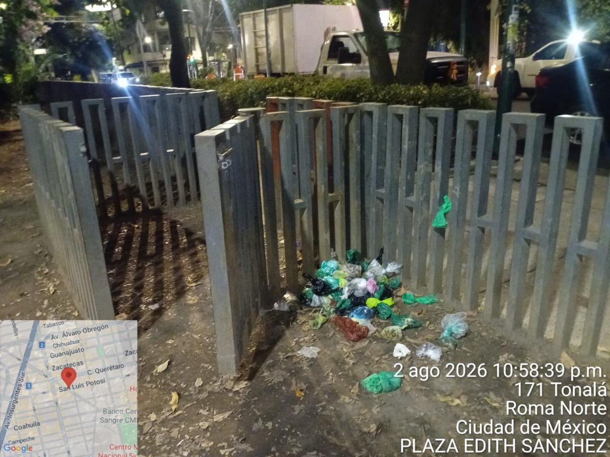 AlessandraRdlv's tweet photo. Nuestra Brigada Nocturna interviene los puntos críticos de acumulación de basura para recuperar espacios, mejorar la imagen urbana y mantener limpia la Cuauhtémoc.

Porque una alcaldía limpia no sucede por casualidad: se construye todos los días, incluso de noche. https://t.co/6J1q8mZnwy