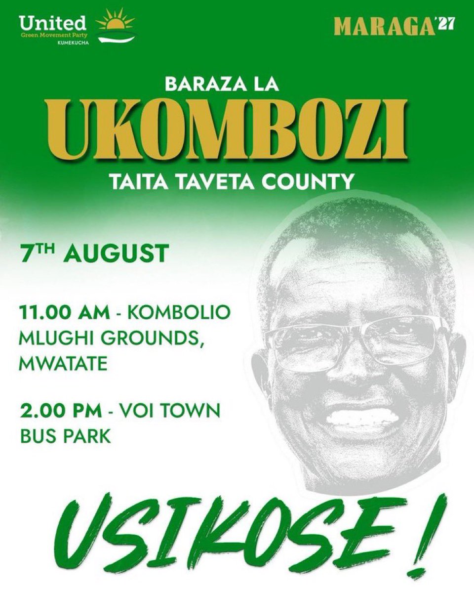 dkmaraga's tweet photo. Usikose! #BarazaLaUkombozi https://t.co/eVJvM3WzHR
