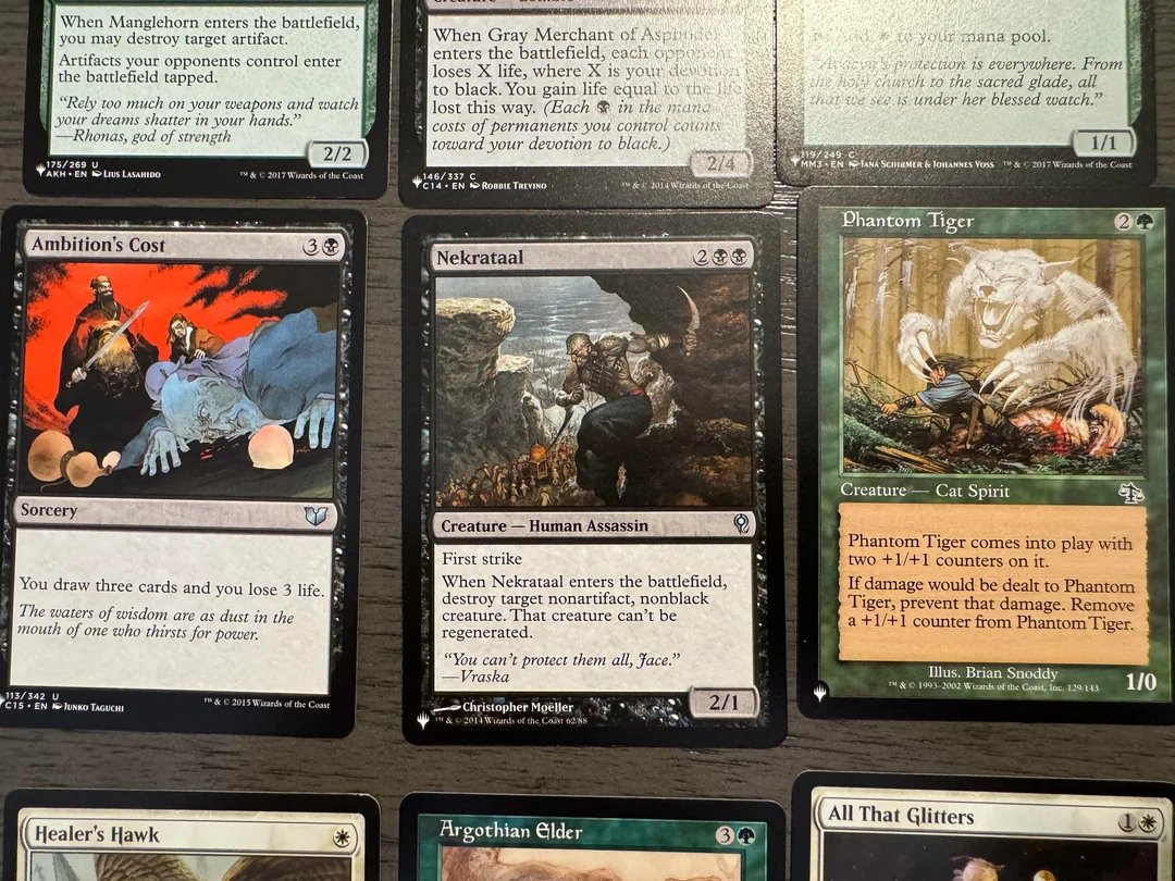 UntapDeck's tweet photo. 2nd to last batch of Mystery Booster Commander Edition previews from GenCon

Also Phantom Tiger? Should've been Phantom Centaur, that's the real problem to bring to the table 😏

#magicthegathering https://t.co/hn0gjI1oeF