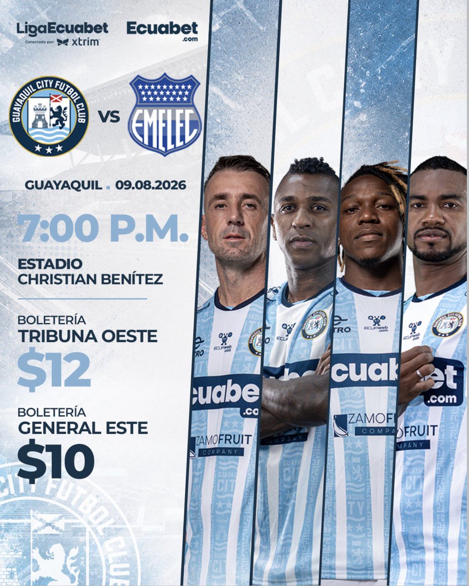 lrodriguezerazo's tweet photo. ATENCIÓN 🚨

Estos son los precios de los boletos para el partido entre Guayaquil City vs Club Sport Emelec a disputarse este domingo 9 de agosto desde las 19:00 en Parque Samanes, por la Fecha 24 de LigaPro.

Link de compra 👉🏼 https://t.co/AVDegkMjdT https://t.co/2xejroPm54
