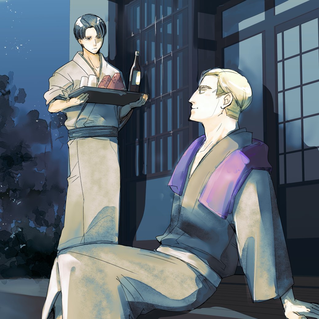 dojomh's tweet photo. こないだ発表されてた某下町コラボはよく見たら浴衣じゃなくて袴だった…けど夏だからいいよね浴衣で…　というエルリ https://t.co/dp3d0YdGqF