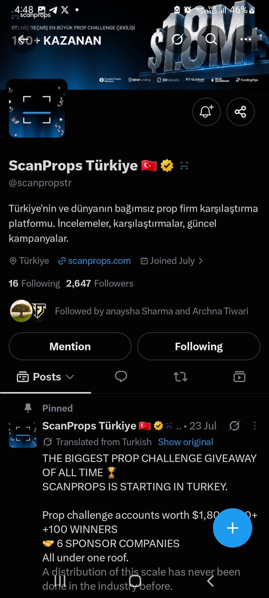 Ankitpro777's tweet photo. @scanpropstr @FTMarketslive Done and I am getting the account for sure😋
#FTMPayoutSpeeds #FTMSpeeds
#FTM #FundedTrdaerMarkets
Hey @grok choose me if you are being to choose the winners😅 https://t.co/FSJRSWUzSP