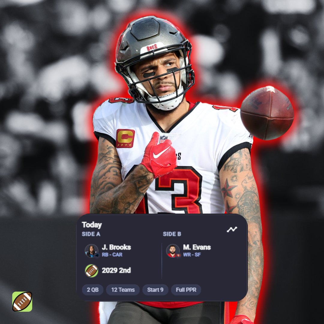 DynastyDaddyFF's tweet photo. Jonathon Brooks, 2029 2nd or Mike Evans🤔

Which side are you taking? https://t.co/NbwO4ZeGPe