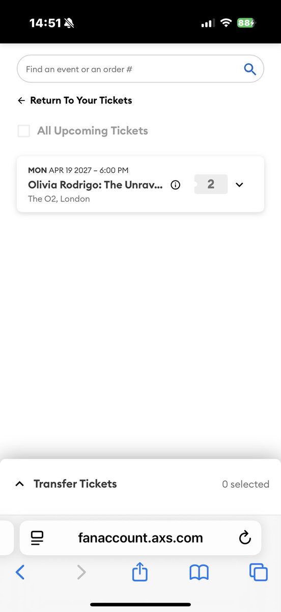 cnynmooncourts's tweet photo. Selling 2 standing tickets for Olivia Rodrigo London 19th April💜 £260 for both, I’m not a scammer I just can’t face the travel down to London again 😩 Paypal only! x https://t.co/4zfutffTfi