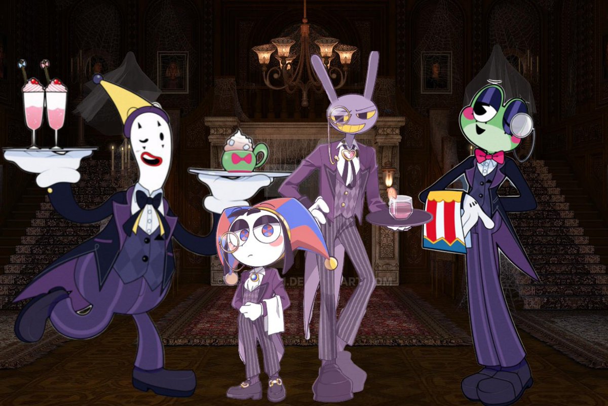 Mariofazbear's tweet photo. The four butlers of the digital circus
#tadc #funnybunny #ribbitrabbit #pomni #jax #ribbit #kalfmo https://t.co/lfToEYaMAz