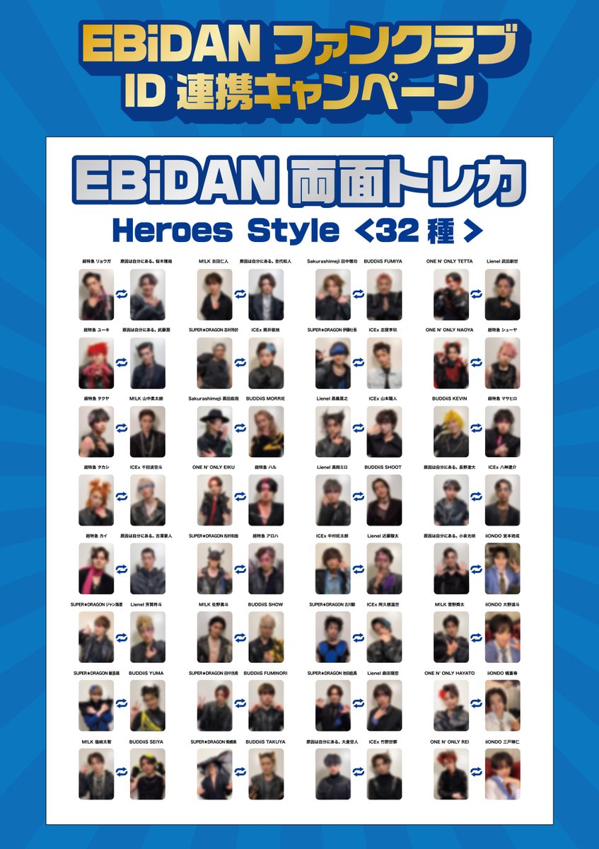 milk_info's tweet photo. ／
「#EBiDAN THE LIVE 2026 15th Anniversary」
ファンクラブブース情報 & スクラッチ開催のお知らせ！
＼  

EBiDANオフィシャルサイトとご入会中のグループファンクラブ2つ以上を連携されている方限定で
ファンクラブブースにお越しいただいた方に『EBiDAN 両面トレカ<全64種(両面仕様)／1セットランダム2枚入り>』をプレゼント！

また、＋KIRARI会員の方がご参加いただけるスクラッチを開催！
会場やご自宅からもご参加いただけます！

▼EBiDANファンクラブID連携キャンペーン
https://t.co/V24TEiJoYl

▼＋KIRARIスクラッチ詳細
https://t.co/RkCK7Hrizr

#EBiDAN
#Yes_EBiDAN15th
#エビライ2026