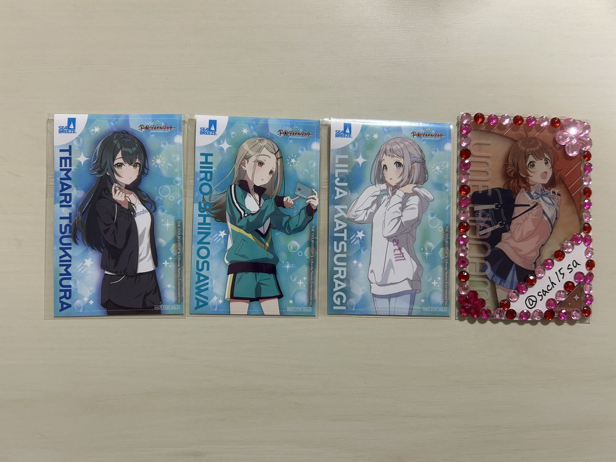 sach15sa's tweet photo. 【交換】学園アイドルマスター 学マス アートカード Wフォトカード シーブリーズ アニカフェ カプセル缶バッチ

譲:画像1〜5(5枚目は次のポスト)
    咲季,手毬,ことね,リーリヤ,広,清夏,莉波,美鈴

求:同種燕,佑芽>同種麻央,星南,異種燕,佑芽

郵送交換のみ
検索からもお気軽にお声掛けください https://t.co/KJ1YSXgpyc