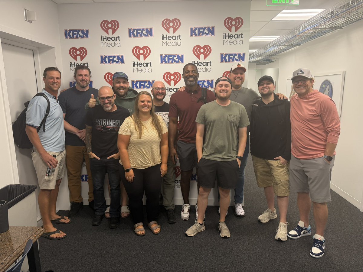 KFAN1003's tweet photo. What a busy and fun start to the week for the @PowerTripKFAN!

Thanks to the guys from @SuperTroopers and what an incredible @InitialsGame Invitational quarterfinal that was! https://t.co/2yfjL02Y3M